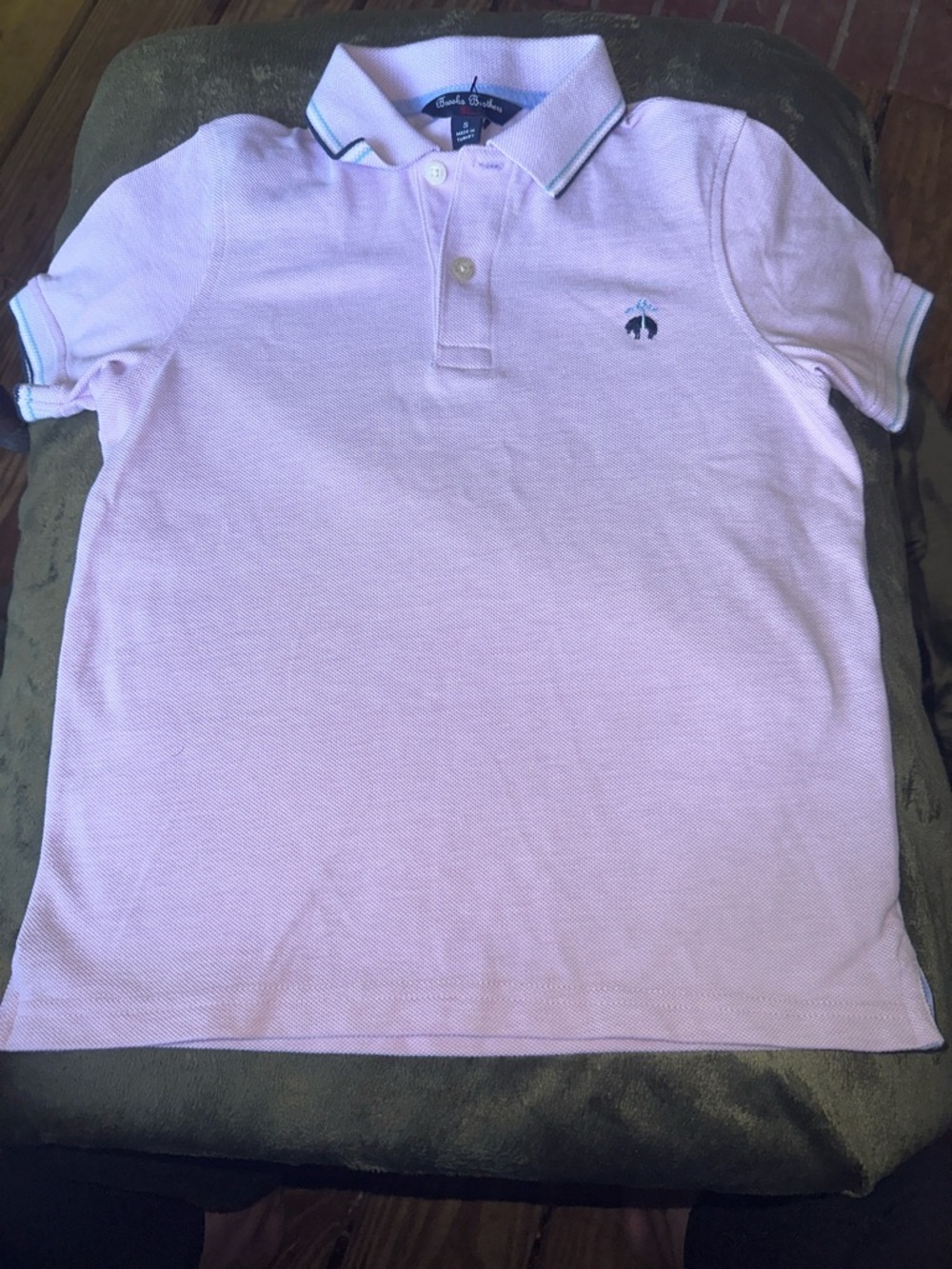Brooks brothers Kids lavender Polo Shirt size Small. Cotton